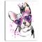 Designart - Sweet Funny Dog with Glasses - Animal Canvas Wall Art